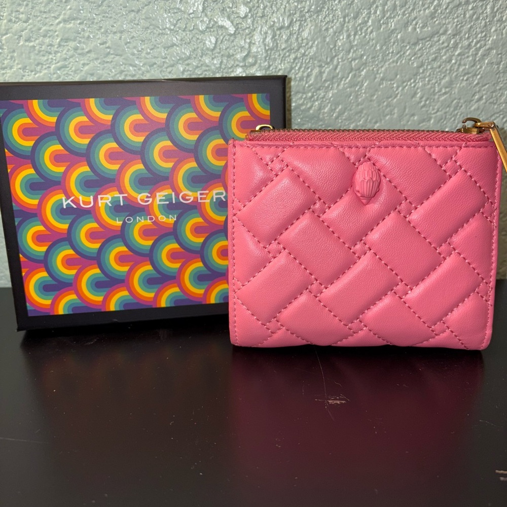Kurt Geiger Pink Quilted Wallet